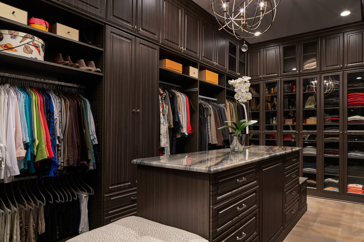 McLean VA interior design custom closet and wardrobe