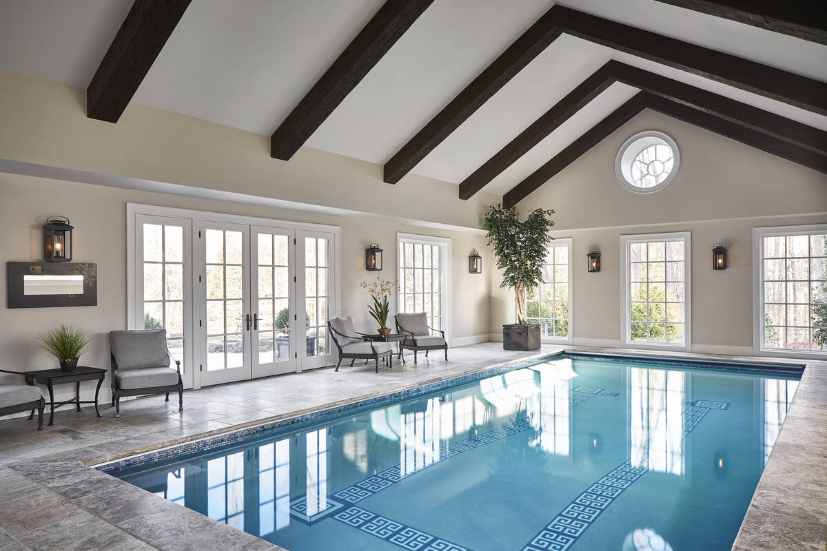 McLean custom home builder indoor swimming pool