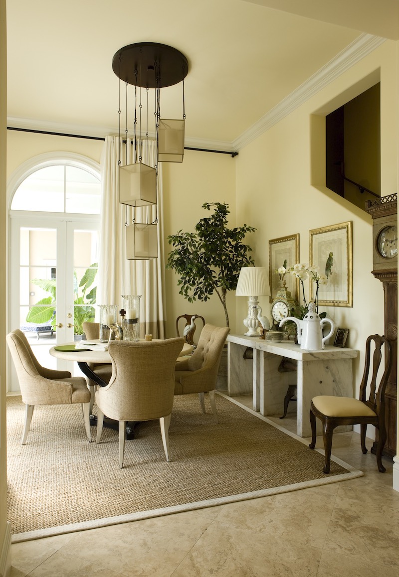 palm beach waterfront homes dining room design