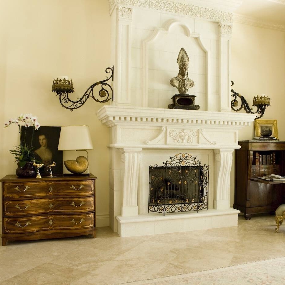 palm beach luxury homes fireplace design