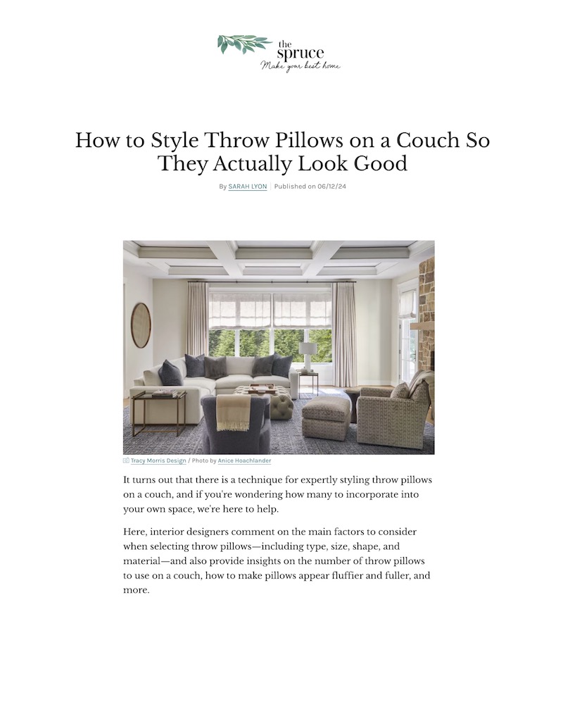 The Spruce Tracy Morris Design Throw Pillows