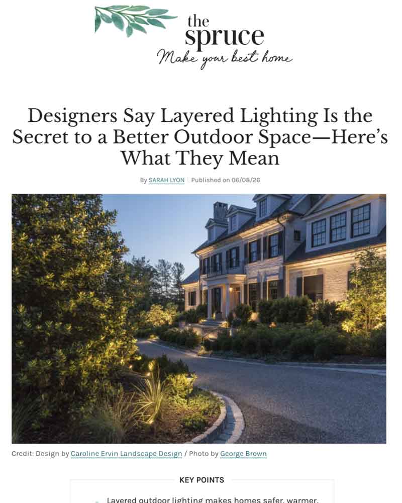 Tracy Morris Design in The Spruce - Designers Say Layered Lighting Is the Secret to a Better Outdoor Space—Here’s What They Mean
