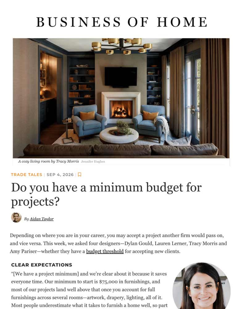 Do you have a minimum budget for projects